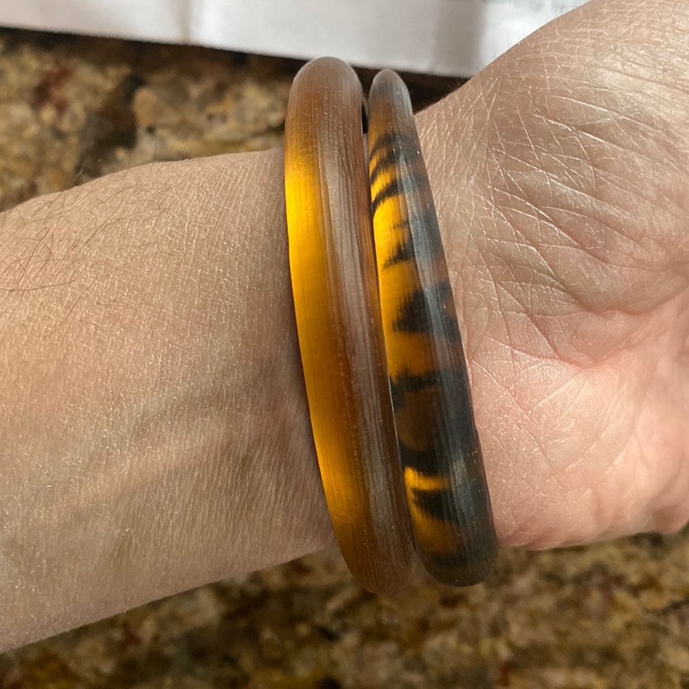 Alexis Bittar Bangles (leopard and brown one)